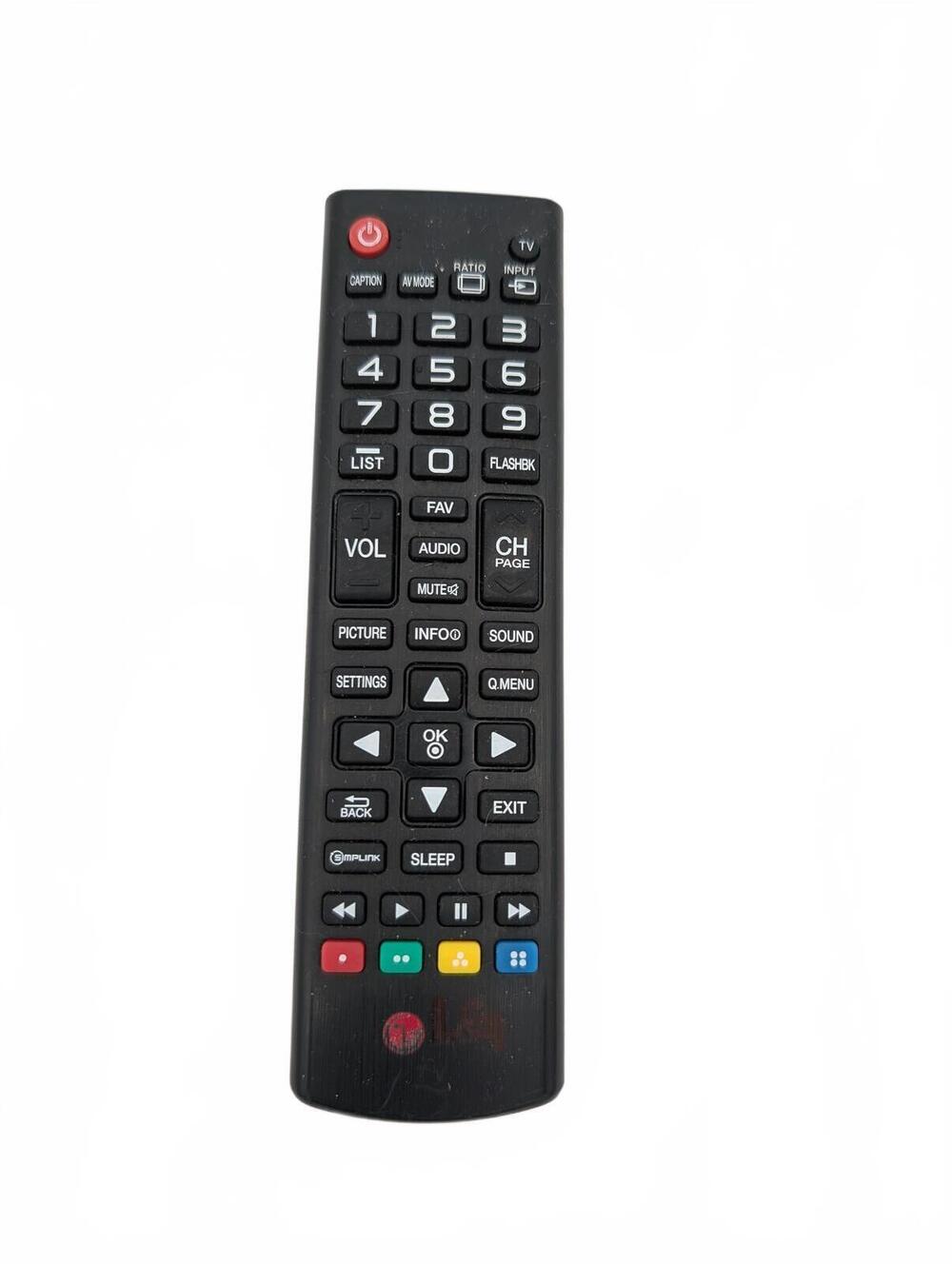 LG Smart TV Remote Control OEM Replacement Black Genuine Battery Cover Included
